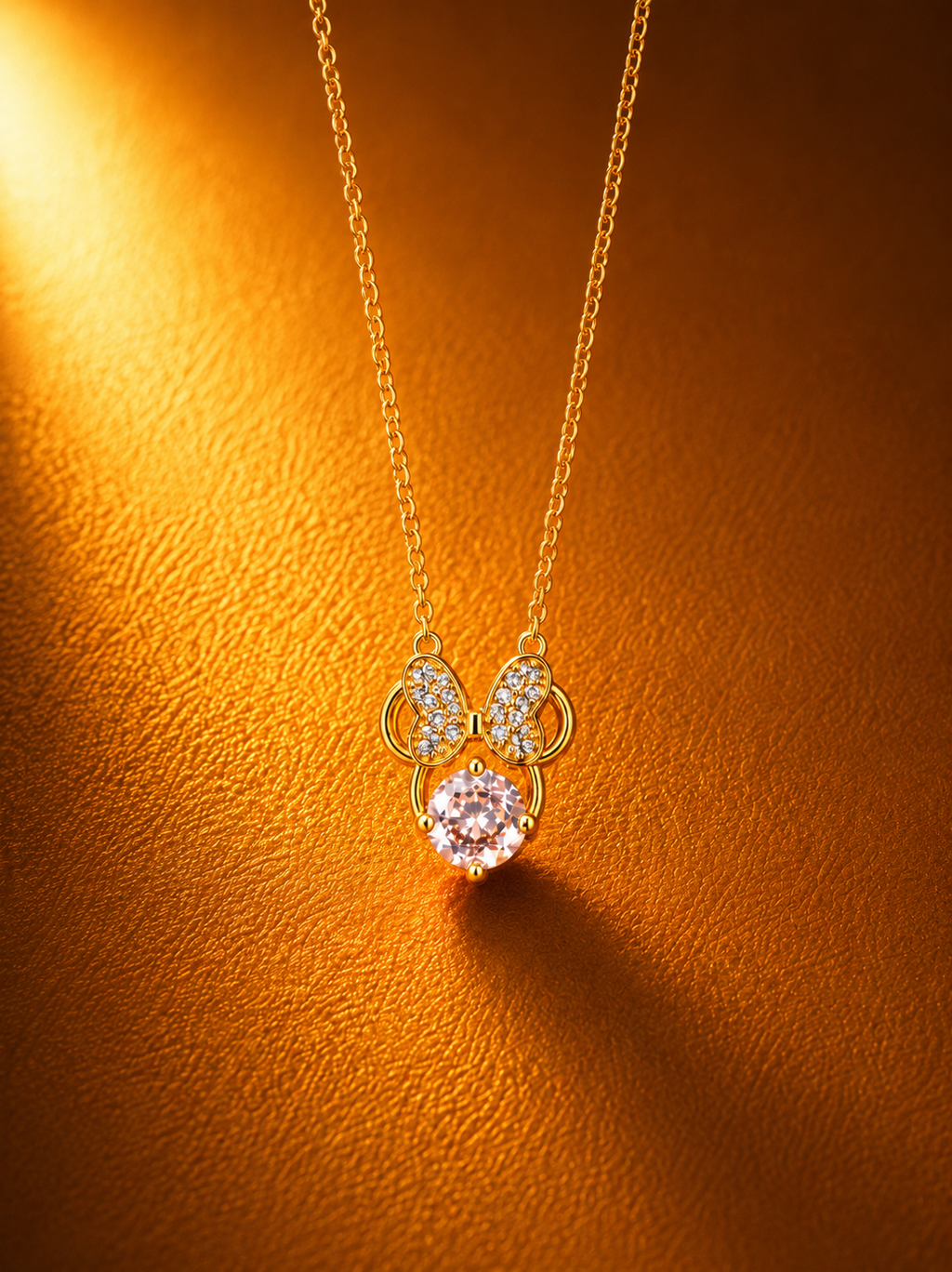 MM Necklace-Gold Pink