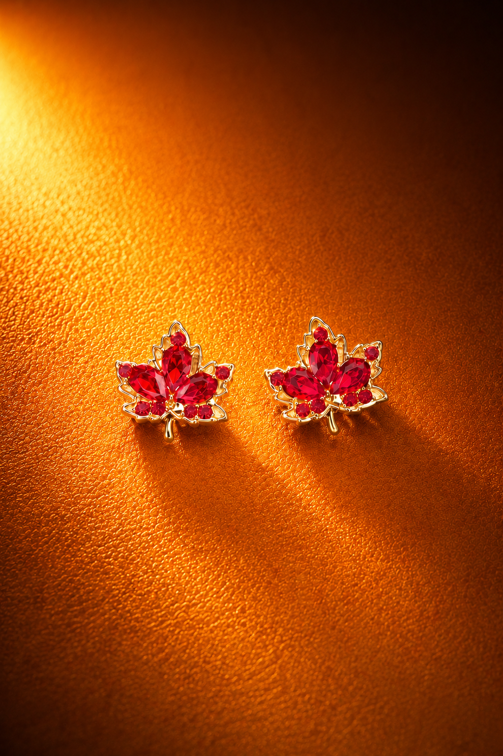 Red Leaf Earring