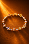 Multicolour 18K Gold Plated Bracelet