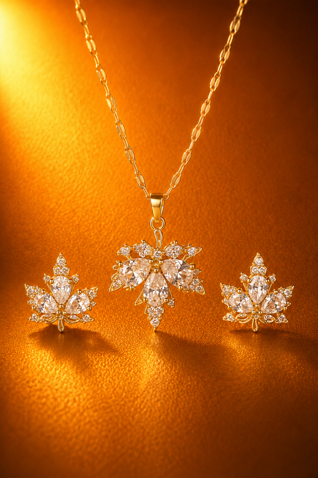 Leaf Necklace Set