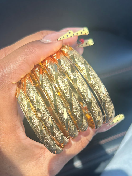 18K Gold Plated Classic Bangles