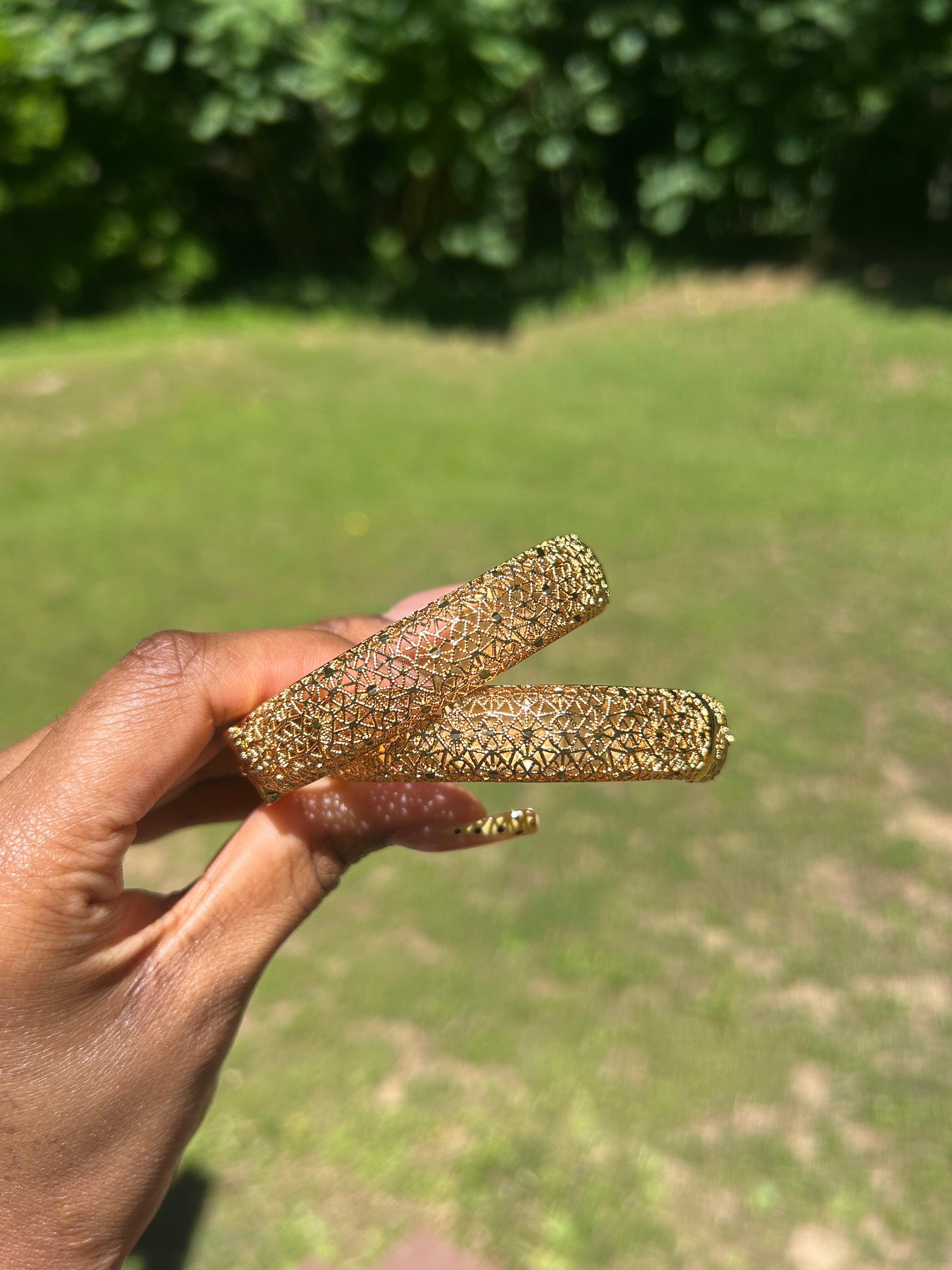 24k Gold Plated Bangles-2