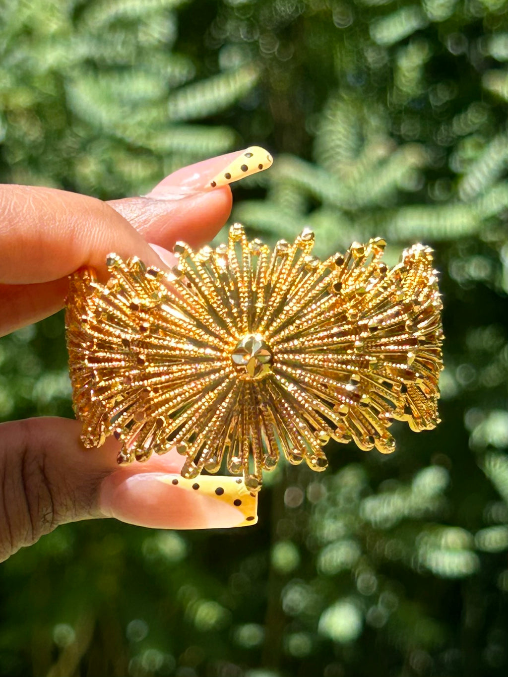 24k Gold Plated Shine Bracelet and Ring Set-1