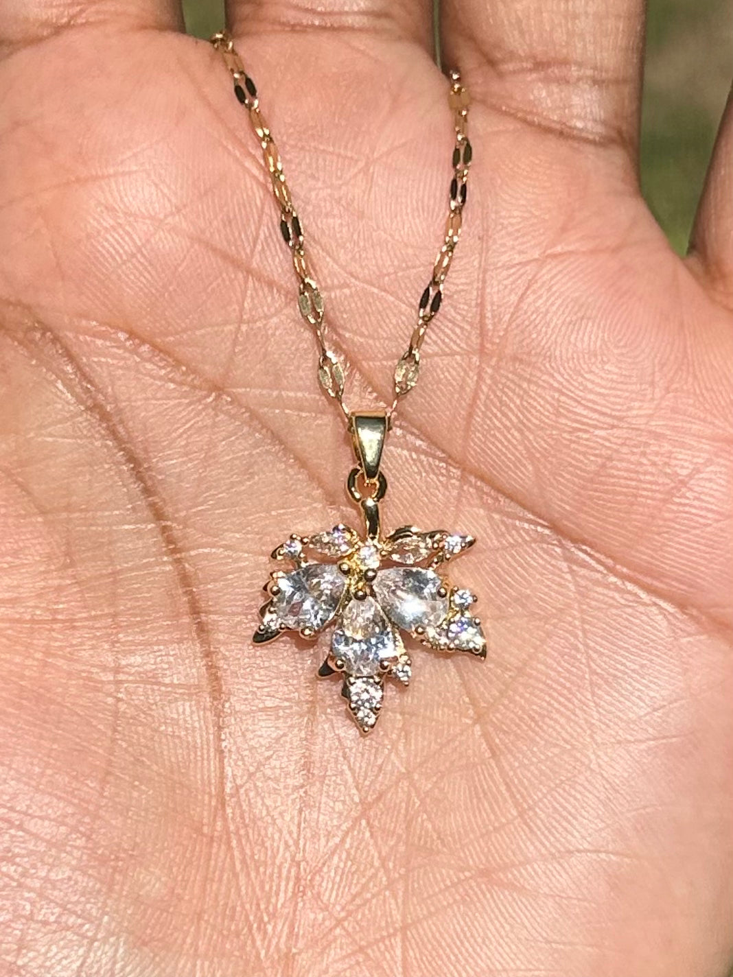Leaf Necklace Set