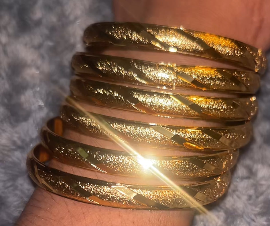18K Gold Plated Classic Bangles