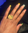 Gold HK ring