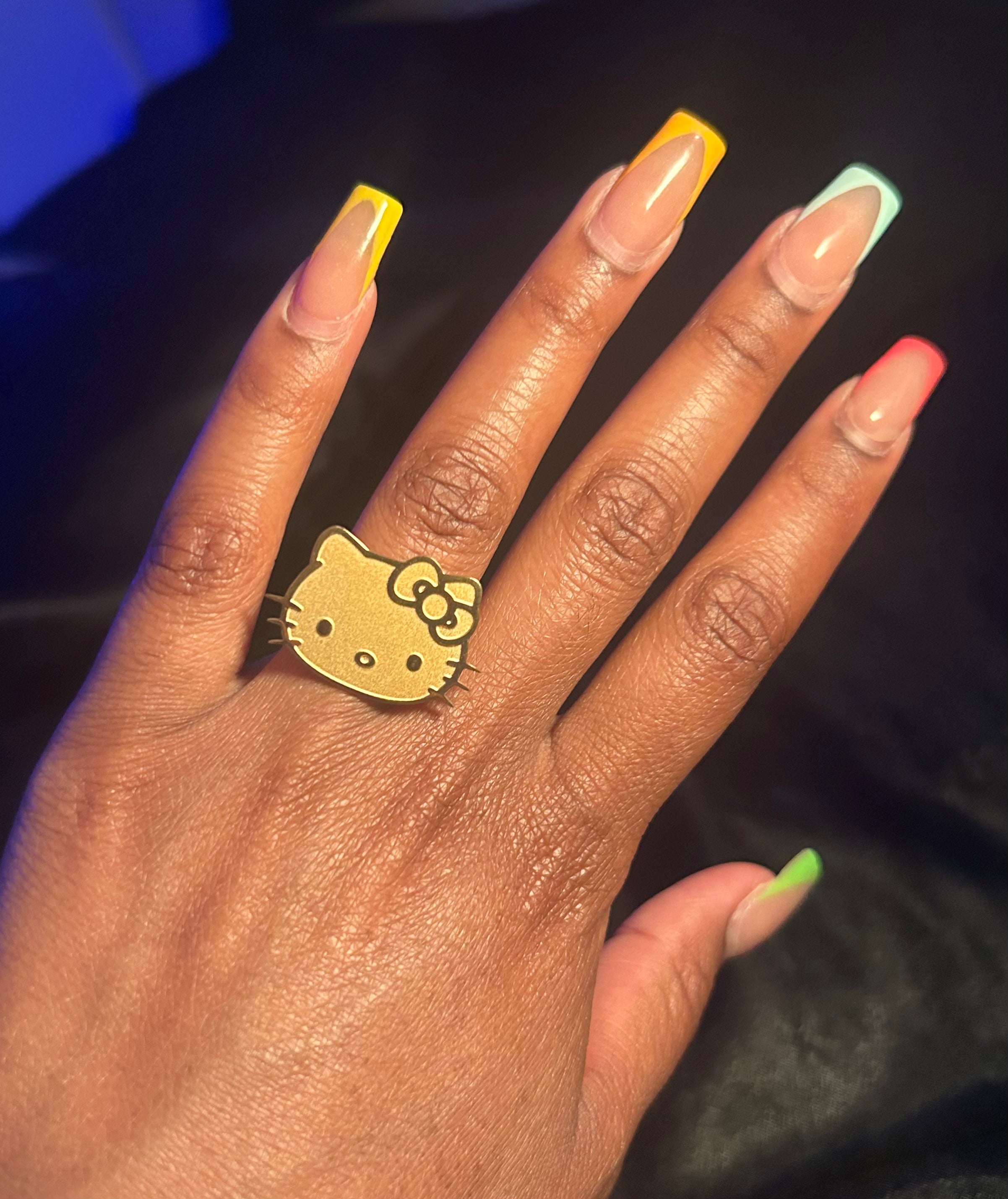 Gold HK ring